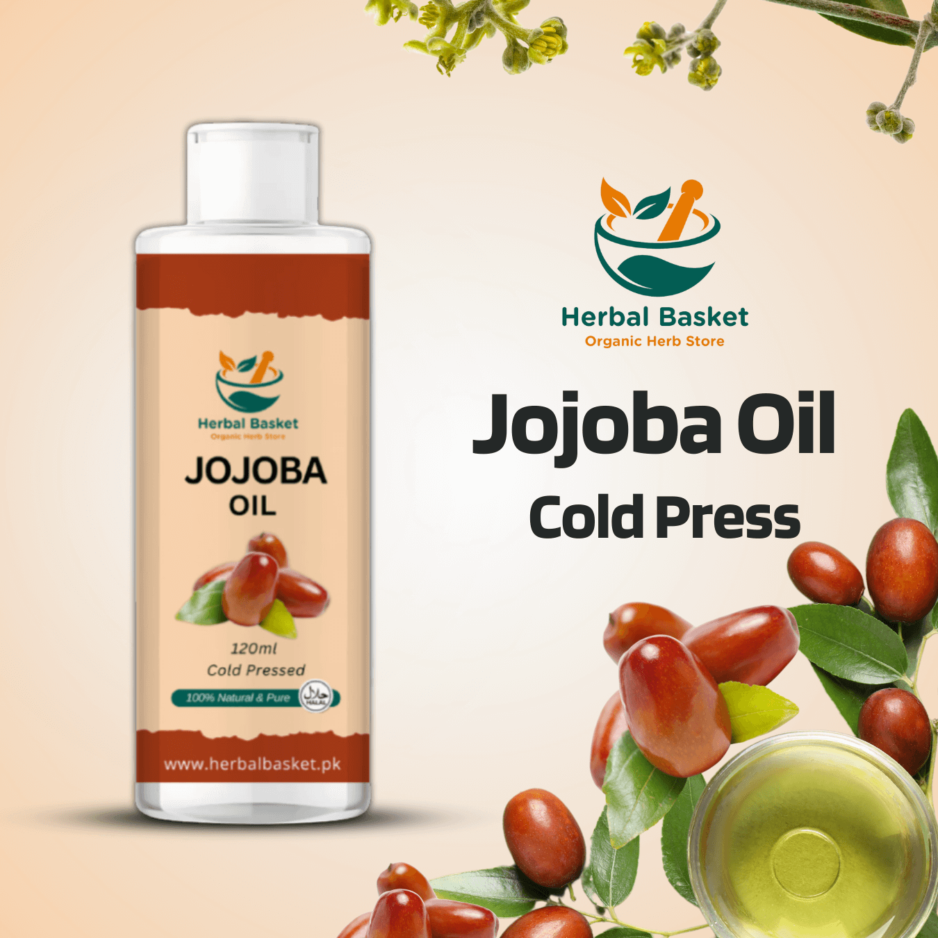 Jojoba Oil 120ml - Herbal Basket